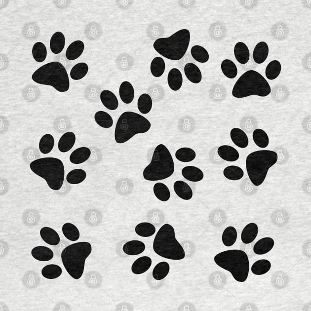 Cute Little Paws - Pattern Design by art-by-shadab